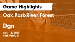 Oak Park-River Forest  vs Dgn Game Highlights - Oct. 14, 2023