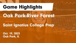 Oak Park-River Forest  vs Saint Ignatius College Prep Game Highlights - Oct. 19, 2023