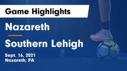 Nazareth  vs Southern Lehigh  Game Highlights - Sept. 16, 2021
