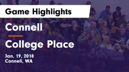 Connell  vs College Place   Game Highlights - Jan. 19, 2018
