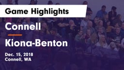 Connell  vs Kiona-Benton  Game Highlights - Dec. 15, 2018