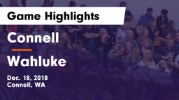 Connell  vs Wahluke  Game Highlights - Dec. 18, 2018