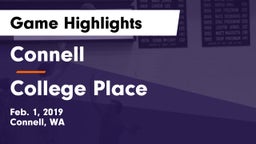 Connell  vs College Place   Game Highlights - Feb. 1, 2019