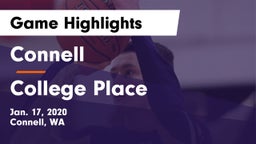 Connell  vs College Place   Game Highlights - Jan. 17, 2020