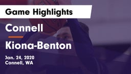 Connell  vs Kiona-Benton  Game Highlights - Jan. 24, 2020