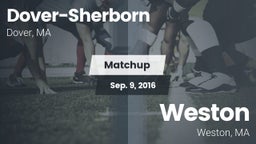 Matchup: Dover-Sherborn High vs. Weston  2016