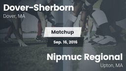 Matchup: Dover-Sherborn High vs. Nipmuc Regional  2015
