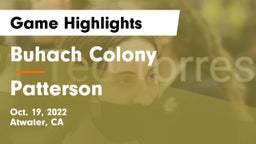 Buhach Colony  vs Patterson  Game Highlights - Oct. 19, 2022