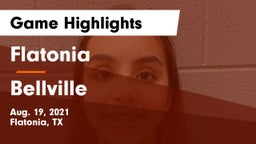Flatonia  vs Bellville  Game Highlights - Aug. 19, 2021