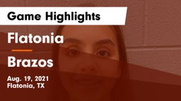 Flatonia  vs Brazos Game Highlights - Aug. 19, 2021