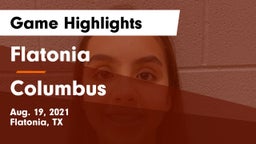 Flatonia  vs Columbus  Game Highlights - Aug. 19, 2021
