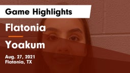 Flatonia  vs Yoakum  Game Highlights - Aug. 27, 2021