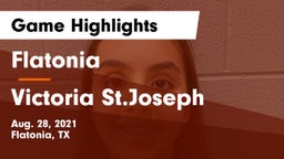 Flatonia  vs Victoria St.Joseph Game Highlights - Aug. 28, 2021