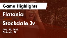 Flatonia  vs Stockdale Jv Game Highlights - Aug. 20, 2022