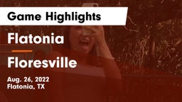Flatonia  vs Floresville  Game Highlights - Aug. 26, 2022