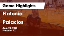Flatonia  vs Palacios Game Highlights - Aug. 24, 2023
