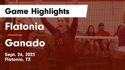 Flatonia  vs Ganado  Game Highlights - Sept. 26, 2023