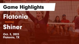 Flatonia  vs Shiner  Game Highlights - Oct. 3, 2023