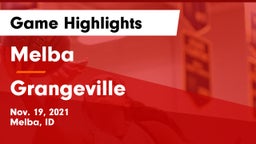 Melba  vs Grangeville  Game Highlights - Nov. 19, 2021
