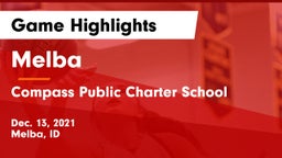 Melba  vs Compass Public Charter School Game Highlights - Dec. 13, 2021