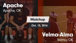 Matchup: Apache  vs. Velma-Alma  2016