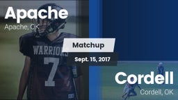 Matchup: Apache  vs. Cordell  2017