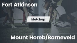 Matchup: Fort Atkinson High vs. Mount Horeb/Barneveld  2016