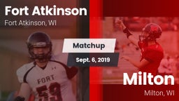 Matchup: Fort Atkinson High vs. Milton  2019