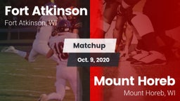 Matchup: Fort Atkinson High vs. Mount Horeb  2020