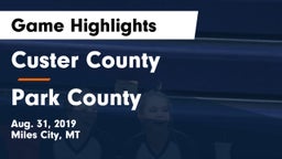 Custer County  vs Park County  Game Highlights - Aug. 31, 2019