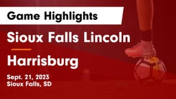 Sioux Falls Lincoln  vs Harrisburg  Game Highlights - Sept. 21, 2023