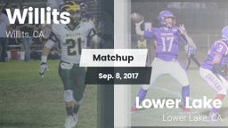 Matchup: Willits  vs. Lower Lake  2017