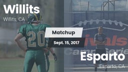 Matchup: Willits  vs. Esparto  2017