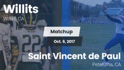 Matchup: Willits  vs. Saint Vincent de Paul 2017