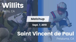Matchup: Willits  vs. Saint Vincent de Paul 2019