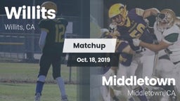 Matchup: Willits  vs. Middletown  2019