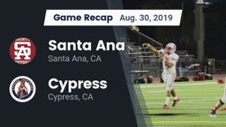 Recap: Santa Ana  vs. Cypress  2019