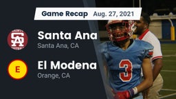 Recap: Santa Ana  vs. El Modena  2021