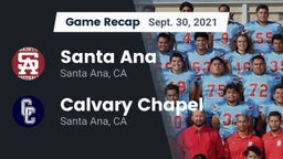 Recap: Santa Ana  vs. Calvary Chapel  2021