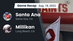 Recap: Santa Ana  vs. Millikan  2022