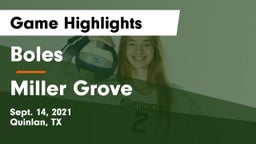 Boles  vs Miller Grove Game Highlights - Sept. 14, 2021