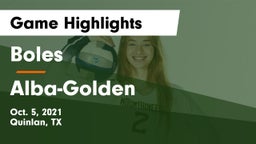 Boles  vs Alba-Golden  Game Highlights - Oct. 5, 2021