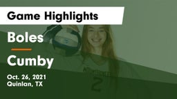 Boles  vs Cumby Game Highlights - Oct. 26, 2021