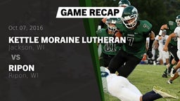 Recap: Kettle Moraine Lutheran  vs. Ripon  2016