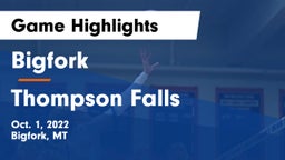 Bigfork  vs Thompson Falls  Game Highlights - Oct. 1, 2022