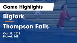 Bigfork  vs Thompson Falls Game Highlights - Oct. 29, 2022