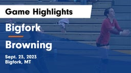 Bigfork  vs Browning  Game Highlights - Sept. 23, 2023