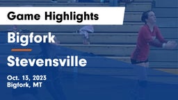 Bigfork  vs Stevensville  Game Highlights - Oct. 13, 2023