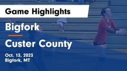 Bigfork  vs Custer County  Game Highlights - Oct. 13, 2023