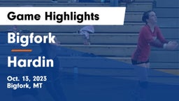 Bigfork  vs Hardin  Game Highlights - Oct. 13, 2023